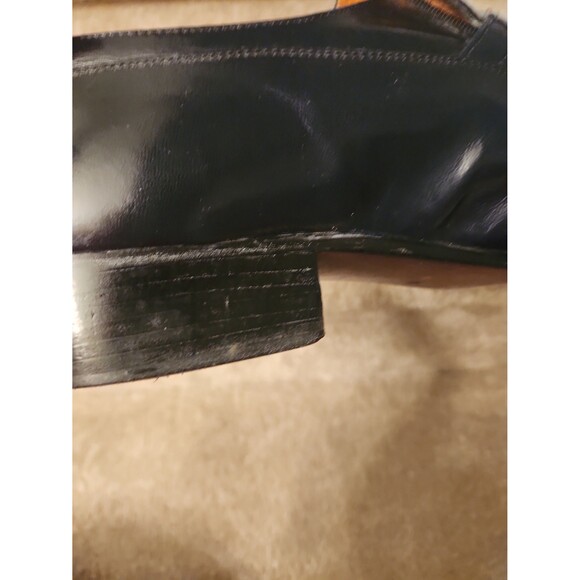 YSL Yves Saint Laurent Men\'s Black Leather Loafers w/ Kiltie Fringe Size 10